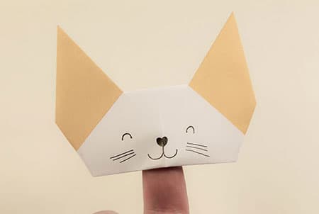 ساخت اوریگامی گربه