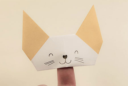  ساخت اوریگامی گربه